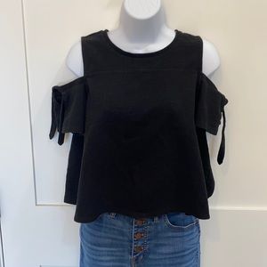 Madewell Off The Shoulder Top with Ties